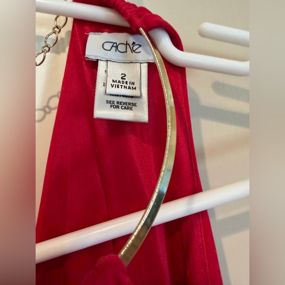 Cache Red Mini Halter Dress - Picture 3 of 5